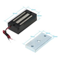 60kg 12VDC Mini Electric Magnetic Door Entry Access